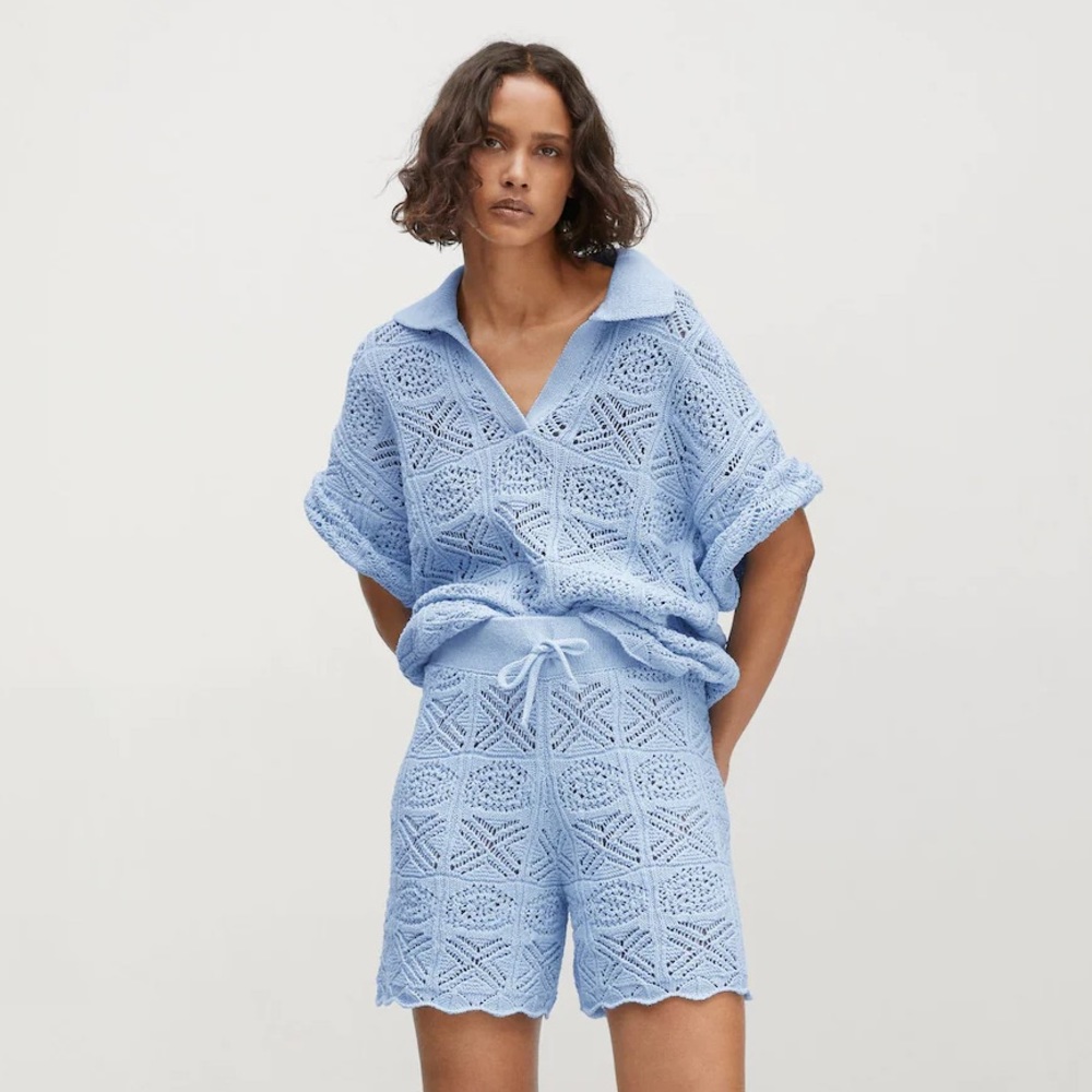 NWOT Mango crochet set